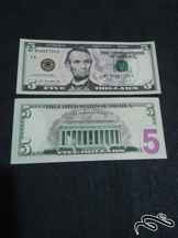  جفت ۵ دلار امریکا بانکی