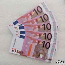  ۵ برگ طرح اسکناس ۱۰ یورو . فانتزی . (۱۸-۵) (۱۱۳)