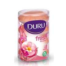  صابون دورو DURU لیوانی قرمز ترکیه بسته 4 عددی ا Duru Fresh Sensations Gullar Soap pack of 4