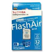  کارت حافظه توشیبا مجهز به شبکه بیسیم Flash Air 32GB W-03 SD-R032GR7AL03A ا Toshiba Flash Air 32GB W-03 SD-R032GR7AL03A