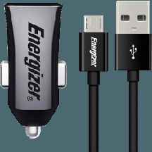  شارژر فندکی Energizer DCA1ACMC3 + کابل میکرو یو اس بی (گارانتی ۲۴ ماهه) ا Energizer DCA1ACMC3 car charger + microUSB cable