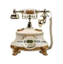  تلفن سلطنتی رومیزی آرنوس مدل 920 کرم طلایی