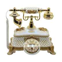  تلفن سلطنتی رومیزی آرنوس مدل 032 کرم طلایی