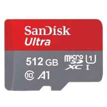  کارت حافظه microSDHC سن دیسک مدل Ultra A1 کلاس 10ظرفیت 512 گیگابایت ا Sandisk Ultra A1 Class 10 microSDHC Card With Adapter 512GB