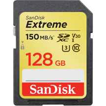  کارت حافظه SDXC سن دیسک مدل Extreme سرعت 150m ظرفیت 128 گیگابایت ا SanDisk Extreme V30 UHS-I U3 Class 10 600X 150MBps SDXC - 128GB