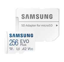  کارت حافظه MicroSDXC سامسونگ مدل Samsung Evo Plus کلاس V10 استاندارد UHS-I U1 A1 همراه با آداپتور SD ظرفیت 256 گیگابایت