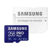  کارت حافظه MicroSDXC سامسونگ مدل Samsung PRO Plus کلاس UHS-I U3 A2 V30 همراه با آداپتور SD ظرفیت 256 گیگابایت