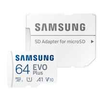  کارت حافظه MicroSDXC سامسونگ مدل Samsung Evo Plus کلاس 10 استاندارد UHS-I U1 همراه با آداپتور SD ظرفیت 64 گیگابایت