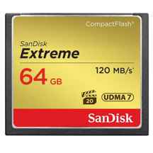  کارت حافظه CompactFlash سن دیسک Extreme سرعت 120M ظرفیت 64 گیگابایت