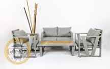  مبلمان باغی چوبی و فلزی مدل سیت