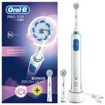 مسواک برقی اورال-بی مدل Oral-B سری pro 570 مدل Sensi UltraThin | دندان و لثه حساس ا Oral-B Pro 570 Sensi UltraThin Electric Toothbrush