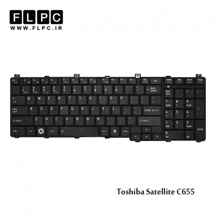  کیبورد لپ تاپ توشیبا C655 مشکی Toshiba Satellite C655 Laptop Keyboard