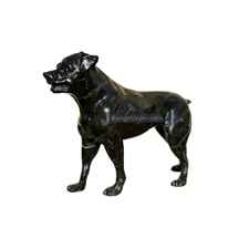 مجسمه سنگی سگ سیاه
