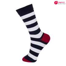  جوراب مردانه ساق بلند طرح راه راه کد R215346