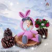  قاب عکس عروسکی کودک طرح خرگوش ( کد 30079 )