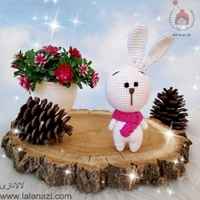  عروسک بافتنی خرگوش کوچولو ( کد 60222 )