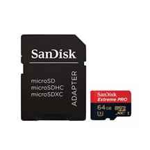 کارت حافظه microSDXC سن دیسک مدل Extreme PRO کلاس A2 ظرفیت 64 گیگابایت