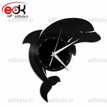 ساعت دیواری فانتزی طرح دلفین شماره 2 در پنج رنگ