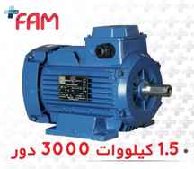 الکتروموتور موتوژن 1.5 کیلووات 3000 دور سه فاز