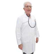  روپوش سفید مردانه طب آرین مدل N132