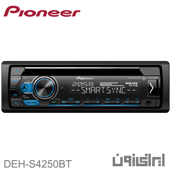  پخش کننده خودرو پایونیر مدل DEH-S4250BT
PIONEER CAR AUDIO MODEL : DEH-S4250BT