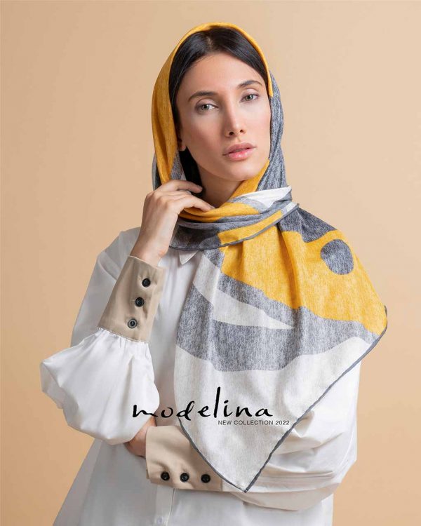  روسری ابریشم اصل مدلینا 1288