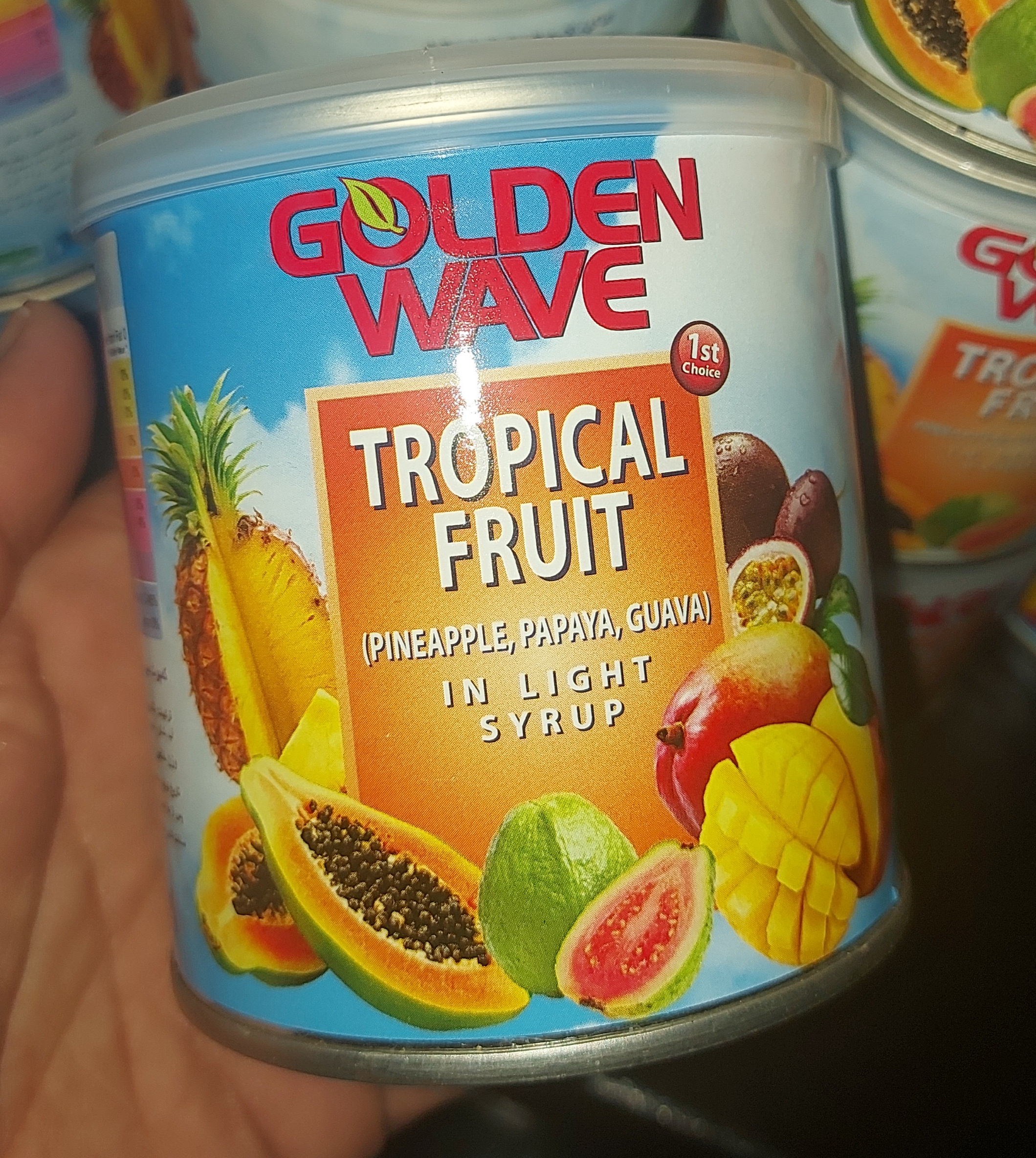  کمپوت میوه های گرمسیری گلدن ویو GOLDEN WAVE