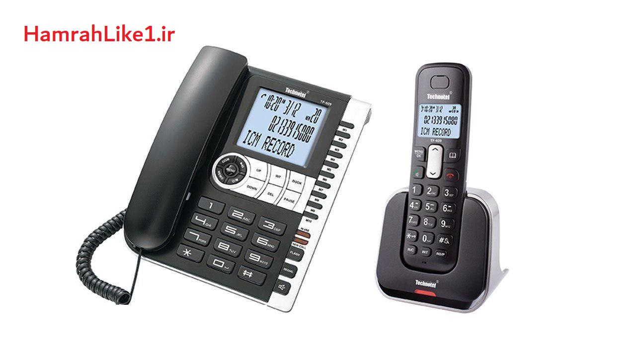  تلفن رومیزی و بیسیم تکنوتل مدل TF-609