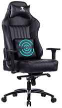 KILLABEE Big and Tall 400lb Memory Foam Gaming Chair-Adjustable Tilt, Angle and 3D Arms Ergonomic High-Back Leather Racing Executive Computer Desk Office Metal Base (Black)