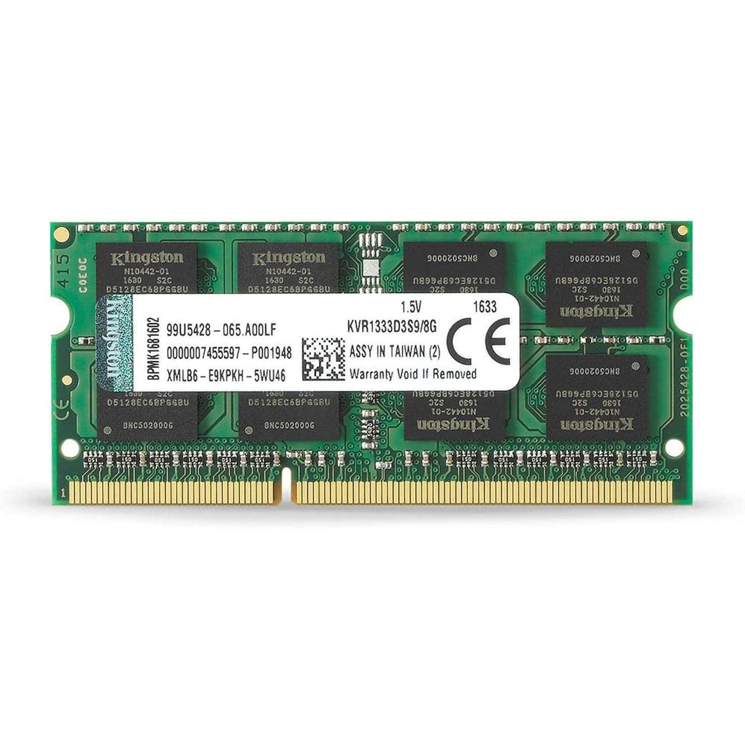  رم لپ‌تاپ 8گیگابایت kingston نسل DDR3 باس1333