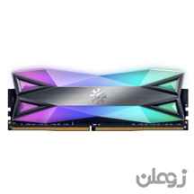  رم کامپیوتر RAM ای دیتا تک کاناله مدل SPECTRIX D60G DDR4 RGB با حافظه 16 گیگابایت و فرکانس 3000 مگاهرتز