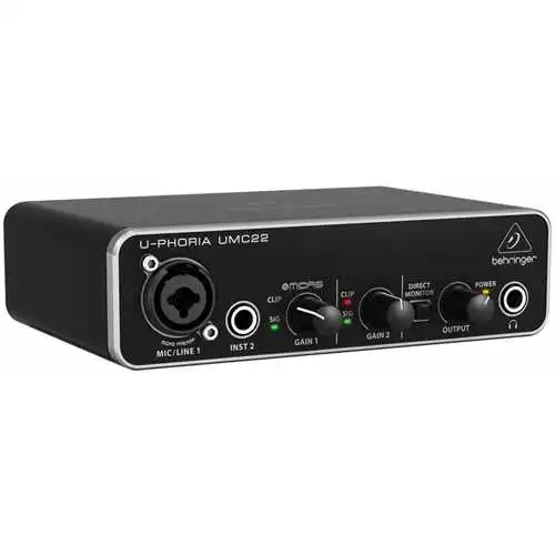  کارت صدا Behringer U-PHORIA UMC22 2×2 USB