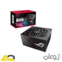  ASUS ROG Strix 750 Fully Modular 80 Plus Gold 750W ATX Power Supply with 0dB Axial Tech Fan