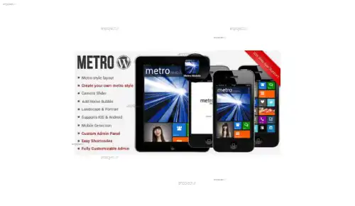  قالب وردپرس مخصوص موبایل Metro Mobile