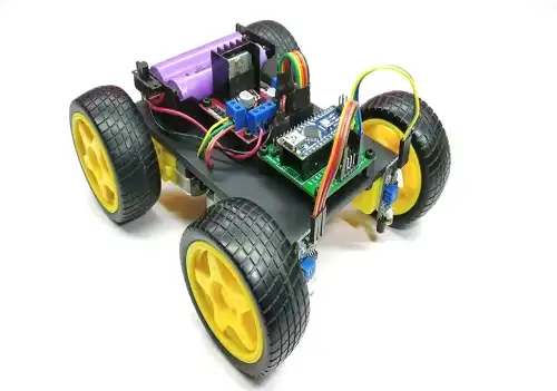  پروژه ربات مسیریاب ساده با درایور موتور L298