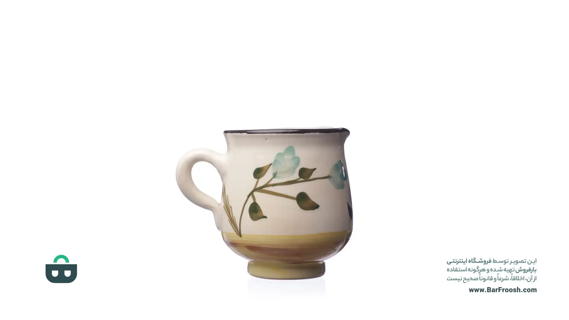 سس خوری سفالی طرح گل