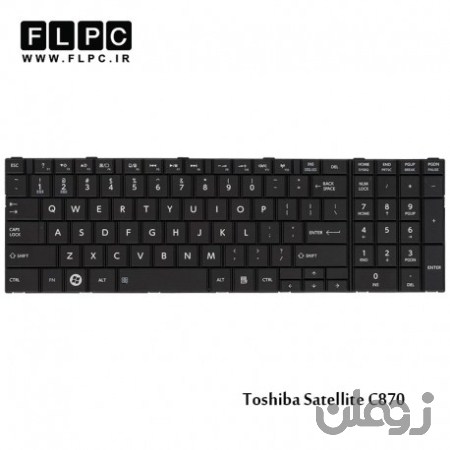  کیبورد لپ تاپ توشیبا Toshiba Satellite C870 Laptop Keyboard مشکی-بافریم