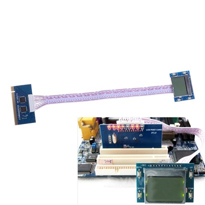  تستر مادربورد به همراه  ال سی دی  PCI Tester LCD PT19