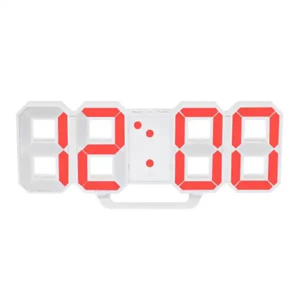  ساعت دیواری و رومیزی بدنه سفید مدل X Segment Clock