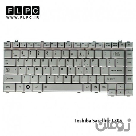  کیبورد لپ تاپ توشیبا Toshiba Satellite L305 Laptop Keyboard سفید