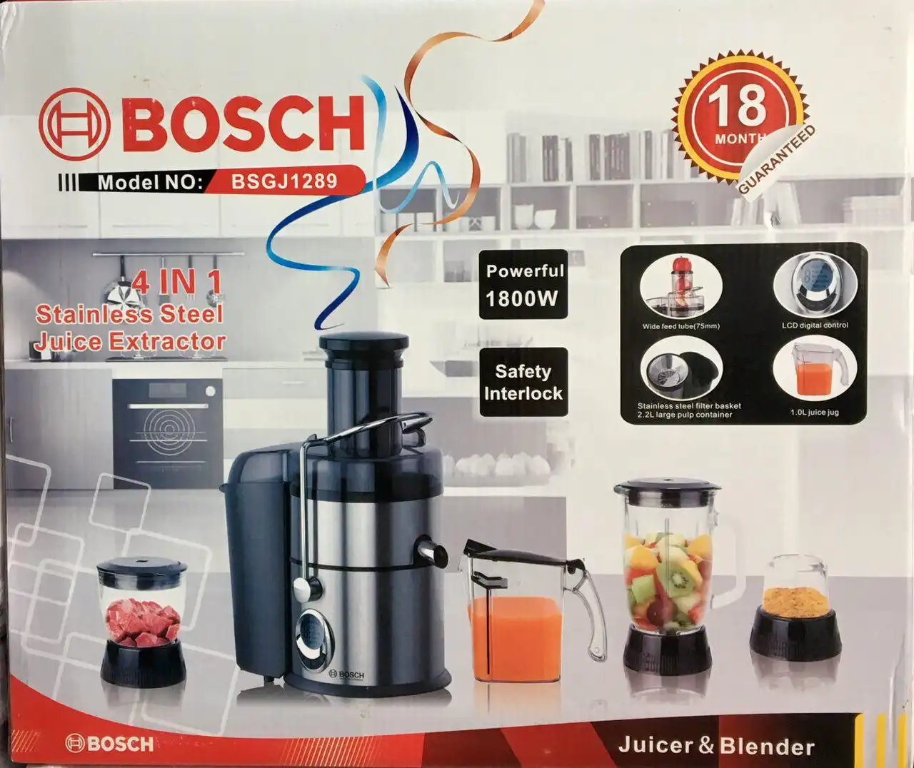  آبمیوه گیری چهار کاره لمسی BOSCH