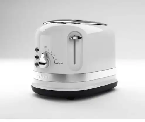 توستر برقی آریته ایتالیا Ariete Toaster 149WH moderna weiß 2 kurze Schlitze