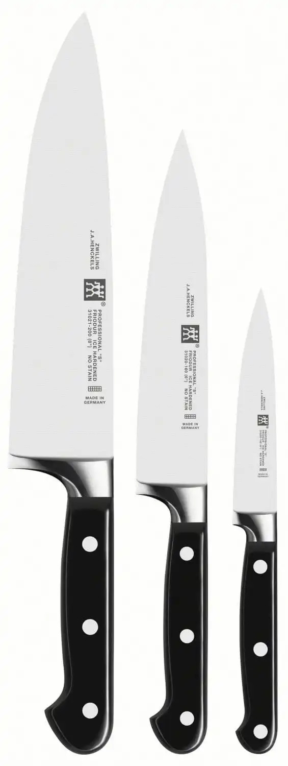  ست 3 تیکه چاقو آشپزخانه زولینگ آلمان ZWILLING Professional S Messerset 3 tlg 35602000