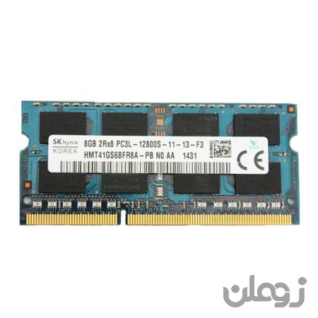  رم لپ تاپ DDR3L تک کاناله 1600 مگاهرتز CL11 اس کی هاینیکس مدل HMT41GS6BFR8A ظرفیت 8 گیگابایت