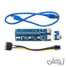 Riser Card USB 3.0 Adapter Extender PCIE 1x to 16x Ver009S
