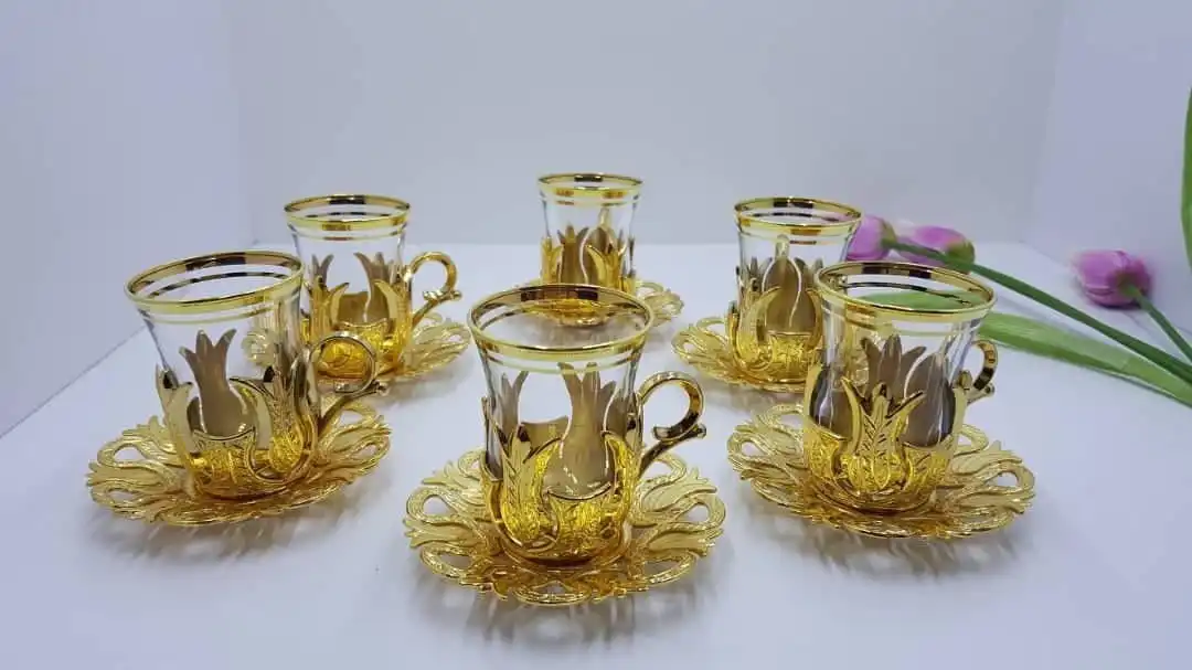 کد 5-206  استکان چای خوری بدون قاشق و سینی