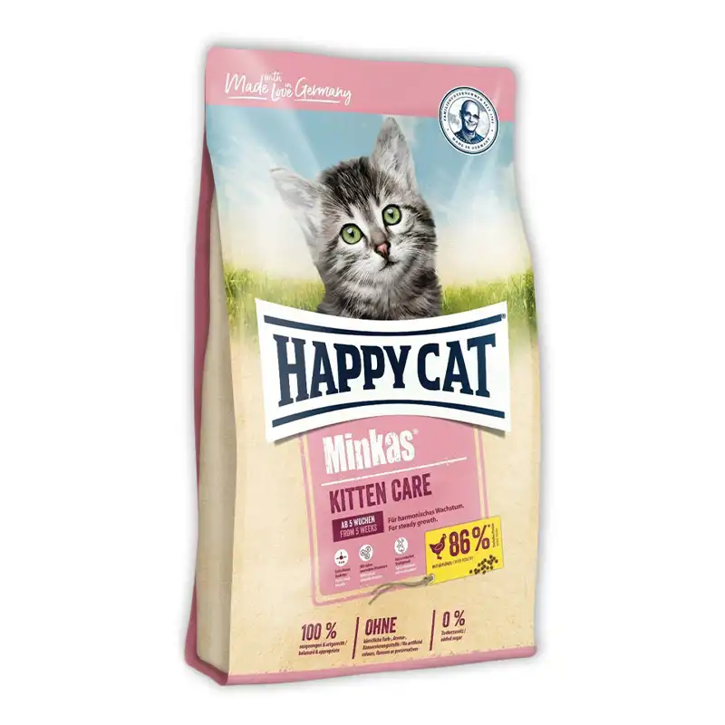 غذای بچه گربه هپی کت مینکاس کیتن وزن ۱۰ کیلوگرم