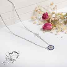  گردنبند نقره زنانه طرح چشم نظر کد 182883