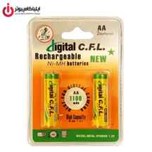  باتری قلمی Alkalain برند Digital C.F.L بسته 2 عددی با ظرفیت 1100mAh