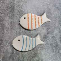  تگ سرامیکی ماهی عید رنگی (2 تایی )